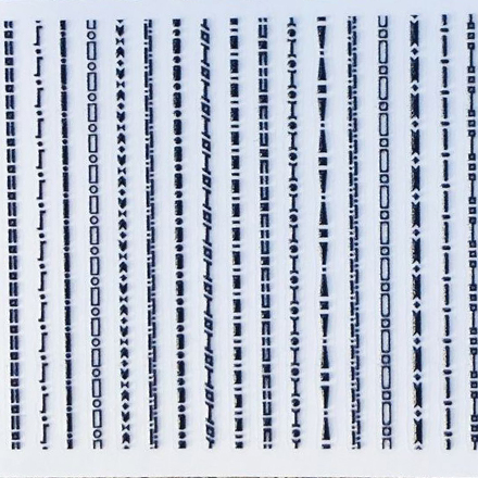 

Набор, Anna Tkacheva, 3D-стикер №041 «Геометрия. Полоски», черный, 2 шт.