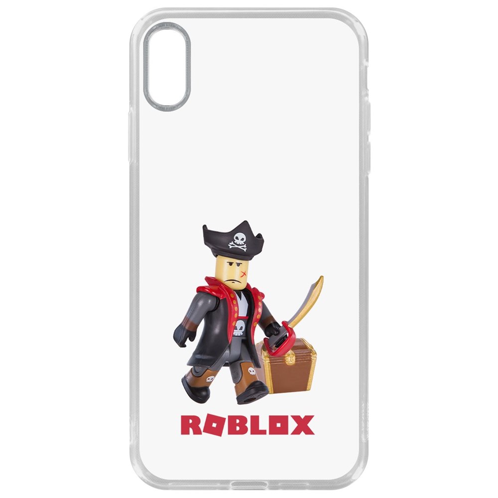 фото Чехол-накладка krutoff clear case roblox-капитан ярость для iphone xs max