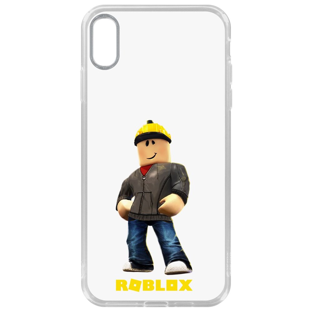 

Чехол-накладка Krutoff Clear Case Roblox-Строитель для iPhone XS Max, Прозрачный