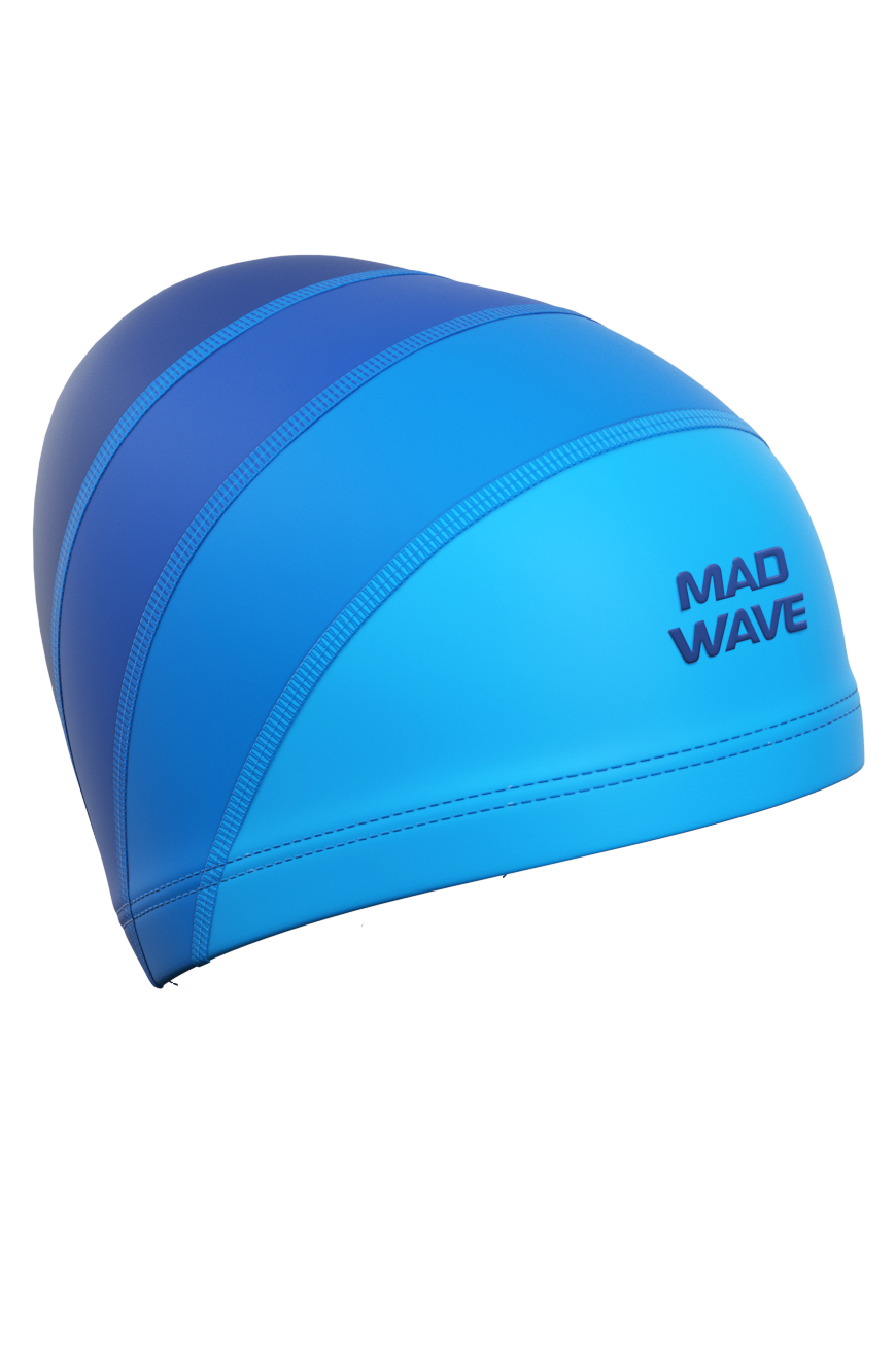 Шапочка для плавания Mad Wave Long Hair Junior синий
