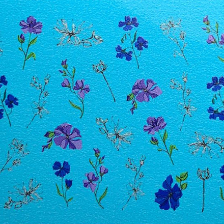 

Набор, Anna Tkacheva, Cлайдер SM №41 «Цветы. Цветочки», 3 шт.