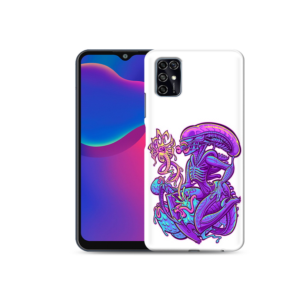 

Чехол MyPads Tocco для ZTE Blade V2020 Smart чужой фиолетовый цвет (PT156449.459.693), Прозрачный, Tocco