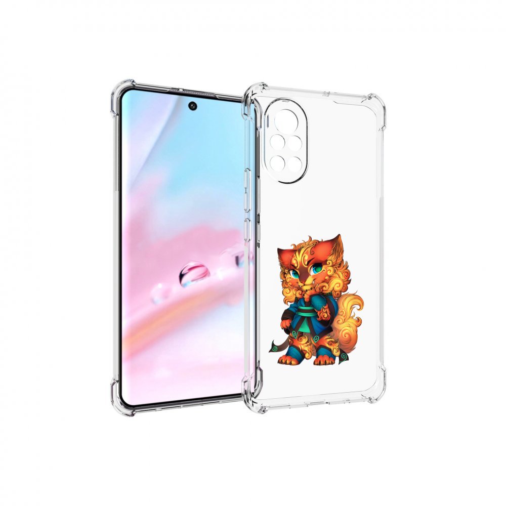 

Чехол MyPads золотой-кот для Huawei Nova 8 (ANG-LX1), Прозрачный, Tocco