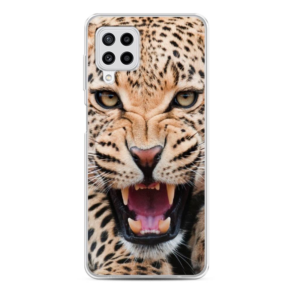 

Чехол на Samsung Galaxy A22/M22/M32 "Леопард 3d", Бежевый;черный, 2103450-6