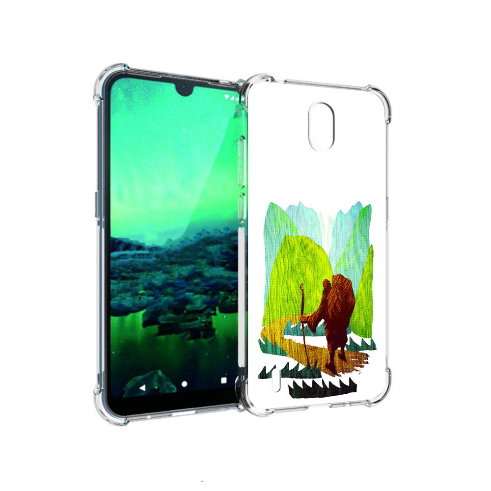 

Чехол MyPads Tocco для Nokia 1.3 Лесная тропа (PT227048.104.106), Прозрачный, Tocco