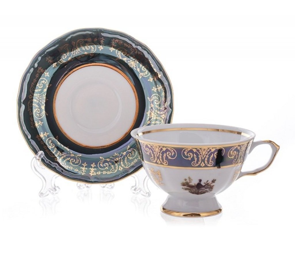 

Набор для чая Охота зеленая 200 мл на 6 персон, 38771-08