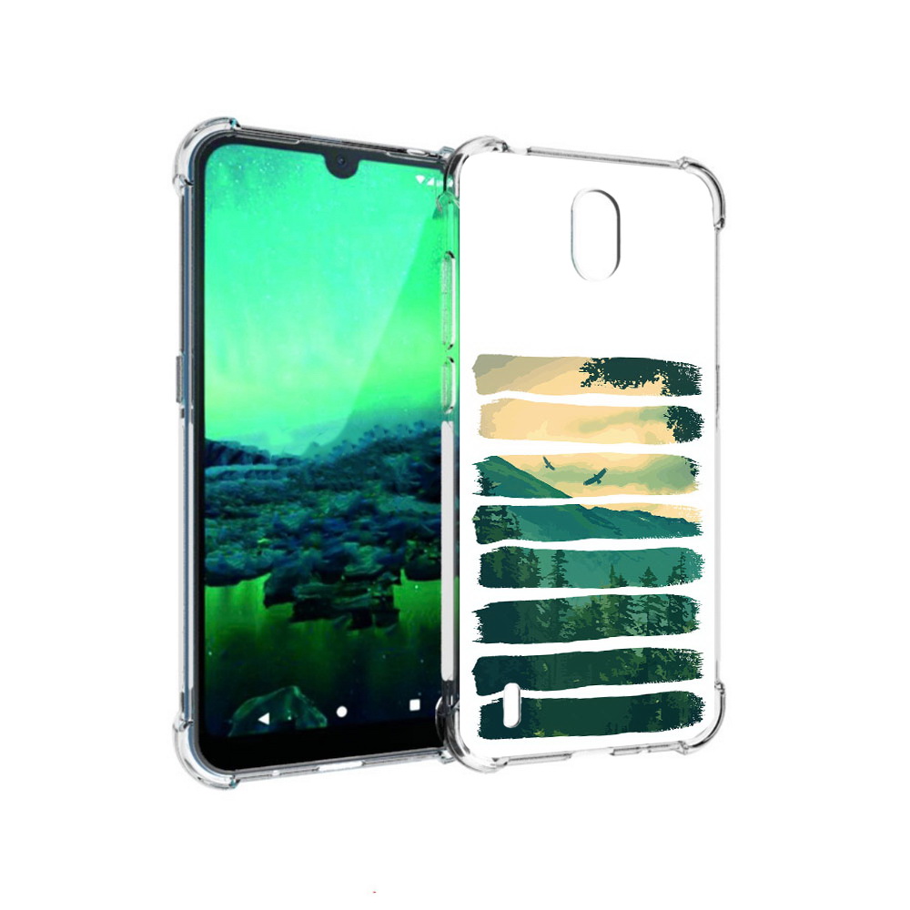 

Чехол MyPads Tocco для Nokia 1.3 Лесная чаща (PT227048.104.107), Прозрачный, Tocco