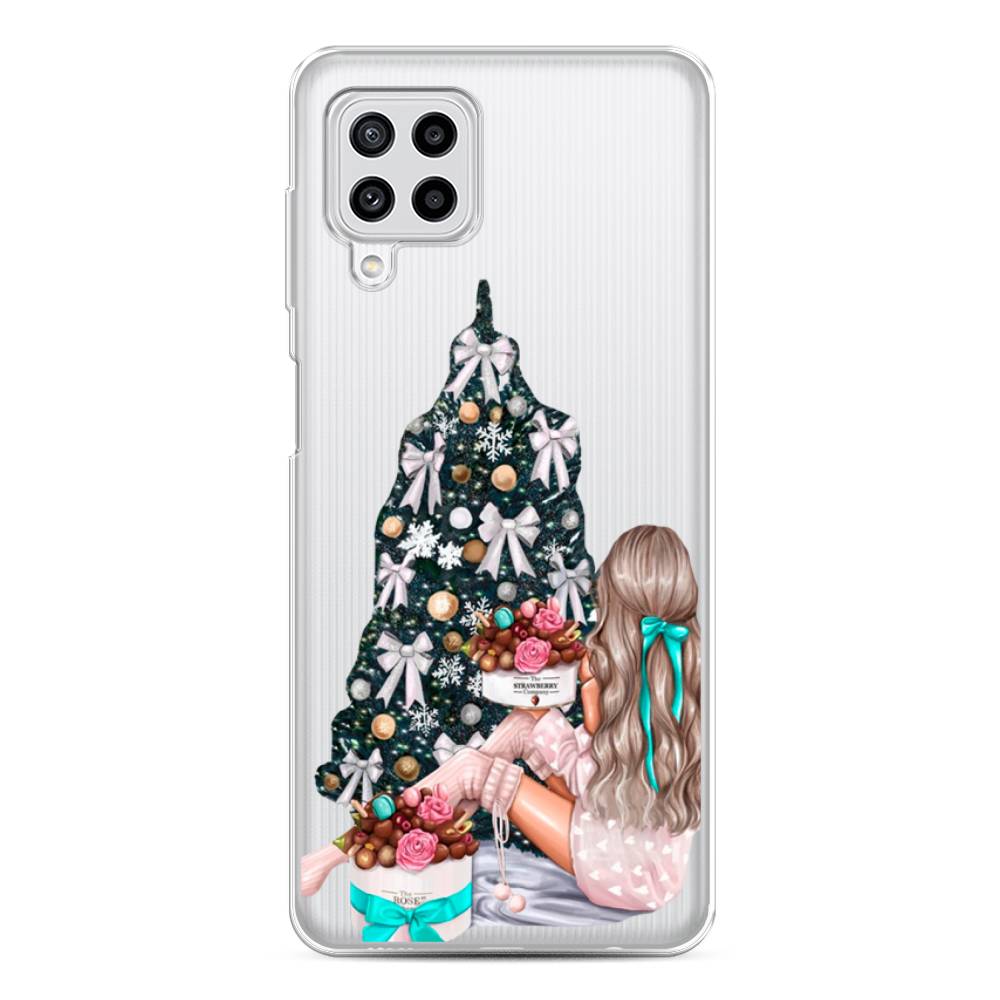 

Чехол на Samsung Galaxy A22/M22/M32 "New Year", Зеленый;бежевый;голубой, 2103450-5