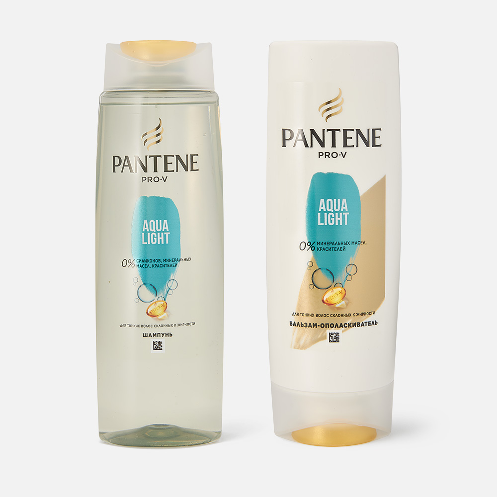 Подарочный набор Pantene шампунь 250 млбальзам-ополаскиватель Aqua Light 200мл 1029₽