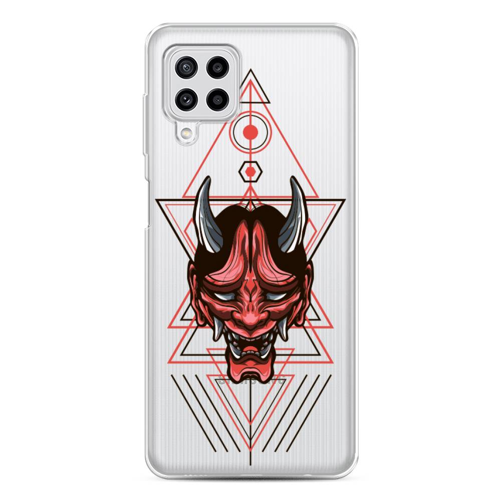

Чехол на Samsung Galaxy A22/M22/M32 "Hanya Oni mask", Серый;красный;черный, 2103450-4