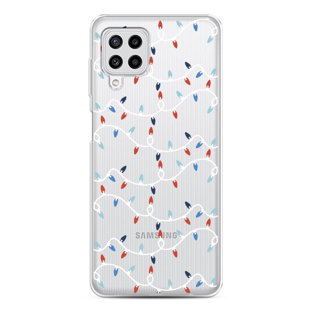 

Чехол на Samsung Galaxy A22/M22/M32 "Разноцветная гирлянда", Белый;красный;синий, 2103450-5
