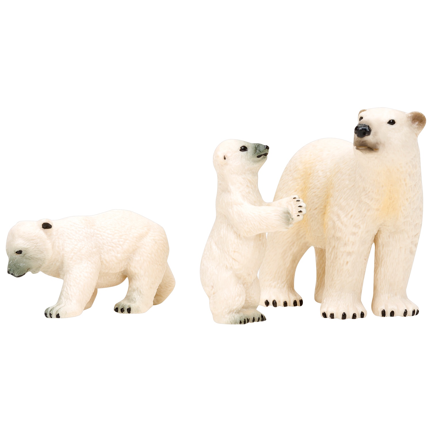 фото Фигурка masai mara мир морских животных , белая медведица и медвежата, 3 предмета