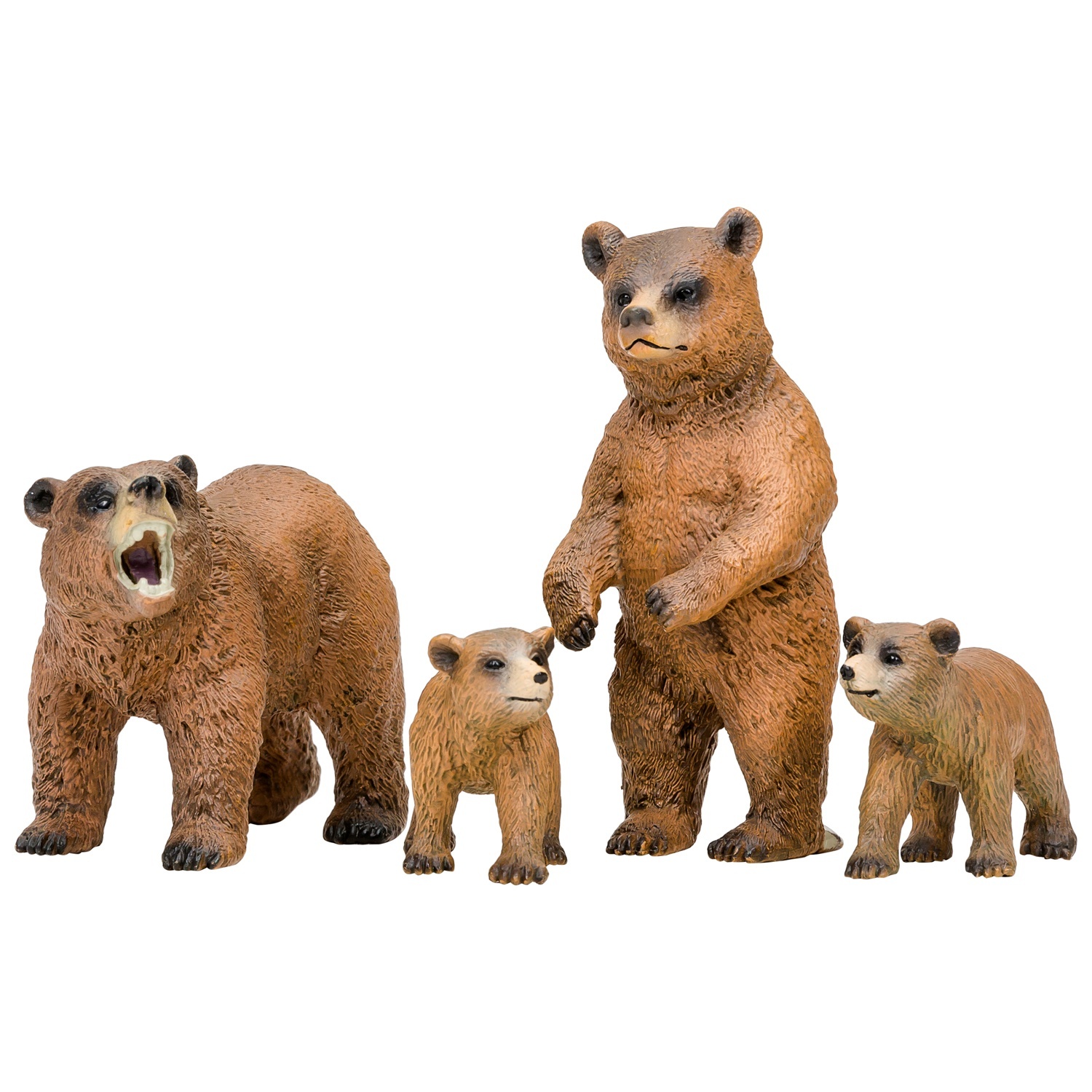 фото Фигурка masai mara мир диких животных , семья медведей, 4 предмета