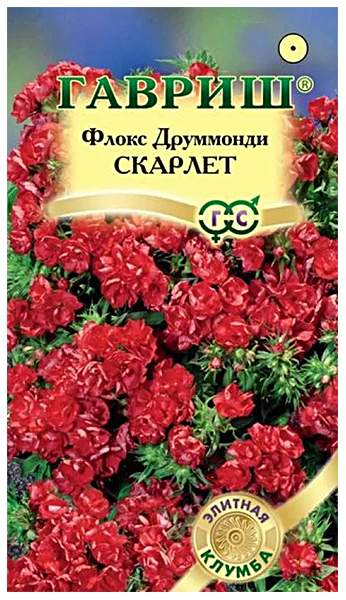 

Семена. Флокс друммонди "Скарлет" (10 пакетов по 8 штук)