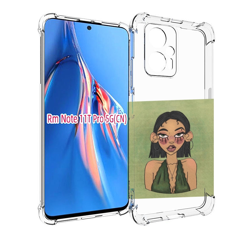 

Чехол MyPads девушка-с-каре-и-тату для Xiaomi Redmi Note 11T Pro / 11T Pro Plus / Poco ..., Прозрачный, Tocco