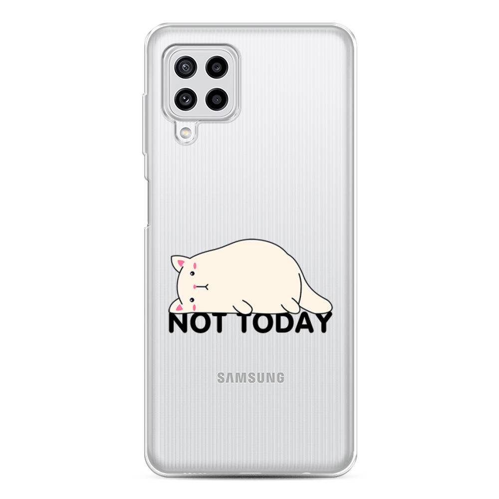 

Чехол на Samsung Galaxy A22/M22/M32 "Cat not today", Белый;розовый;черный, 2103450-1