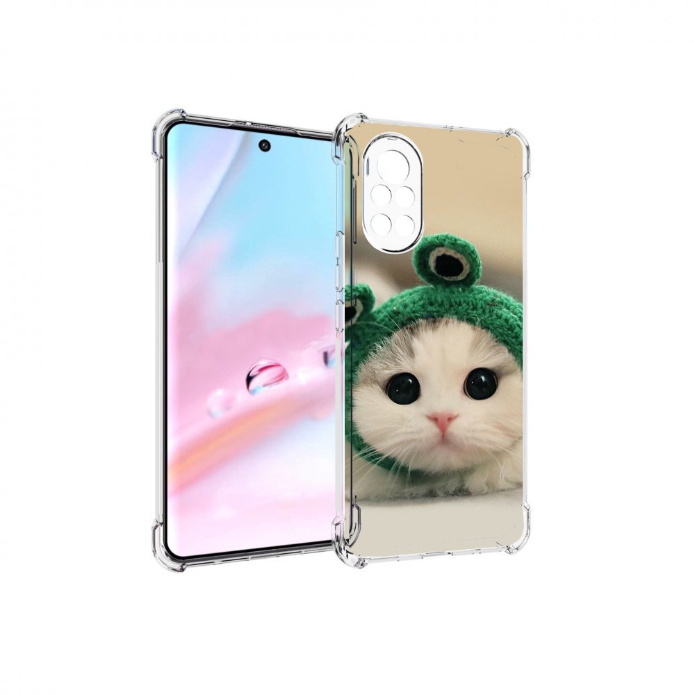

Чехол MyPads кот-лягушка детский для Huawei Nova 8 (ANG-LX1), Прозрачный, Tocco