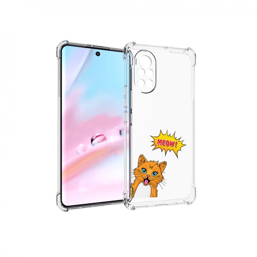 

Чехол MyPads кот-мяу детский для Huawei Nova 8 (ANG-LX1), Прозрачный, Tocco