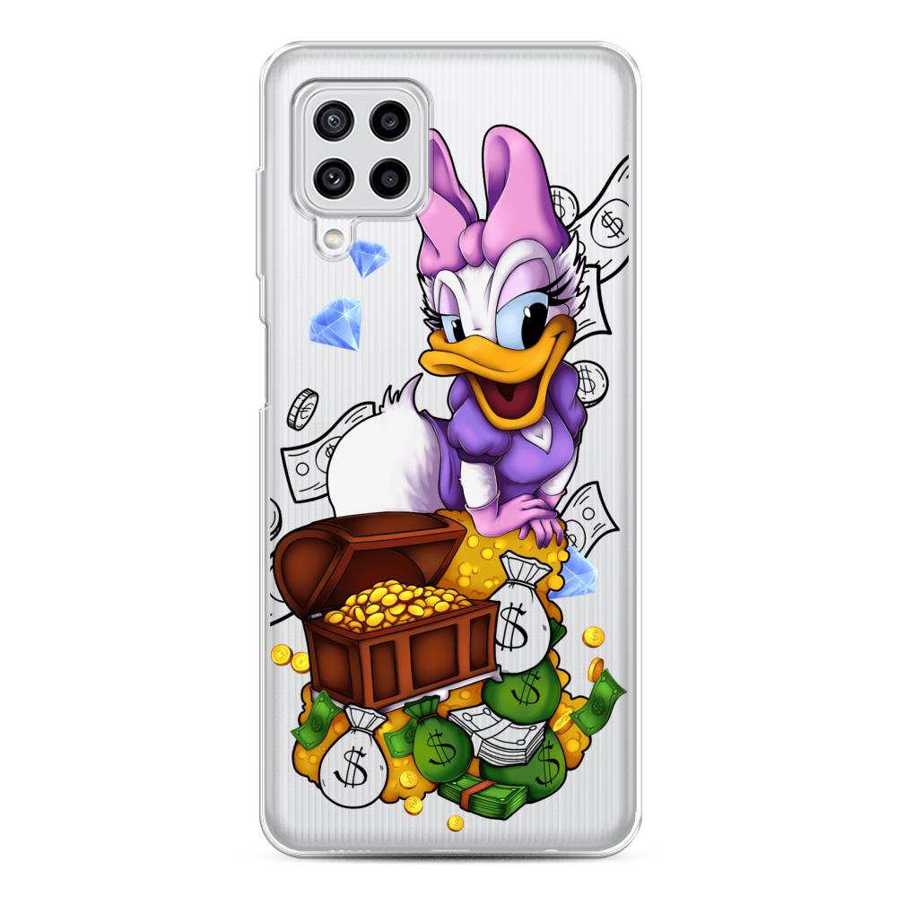 

Чехол на Samsung Galaxy A22/M22/M32 "Rich Daisy Duck", Коричневый;белый;фиолетовый, 2103450-6