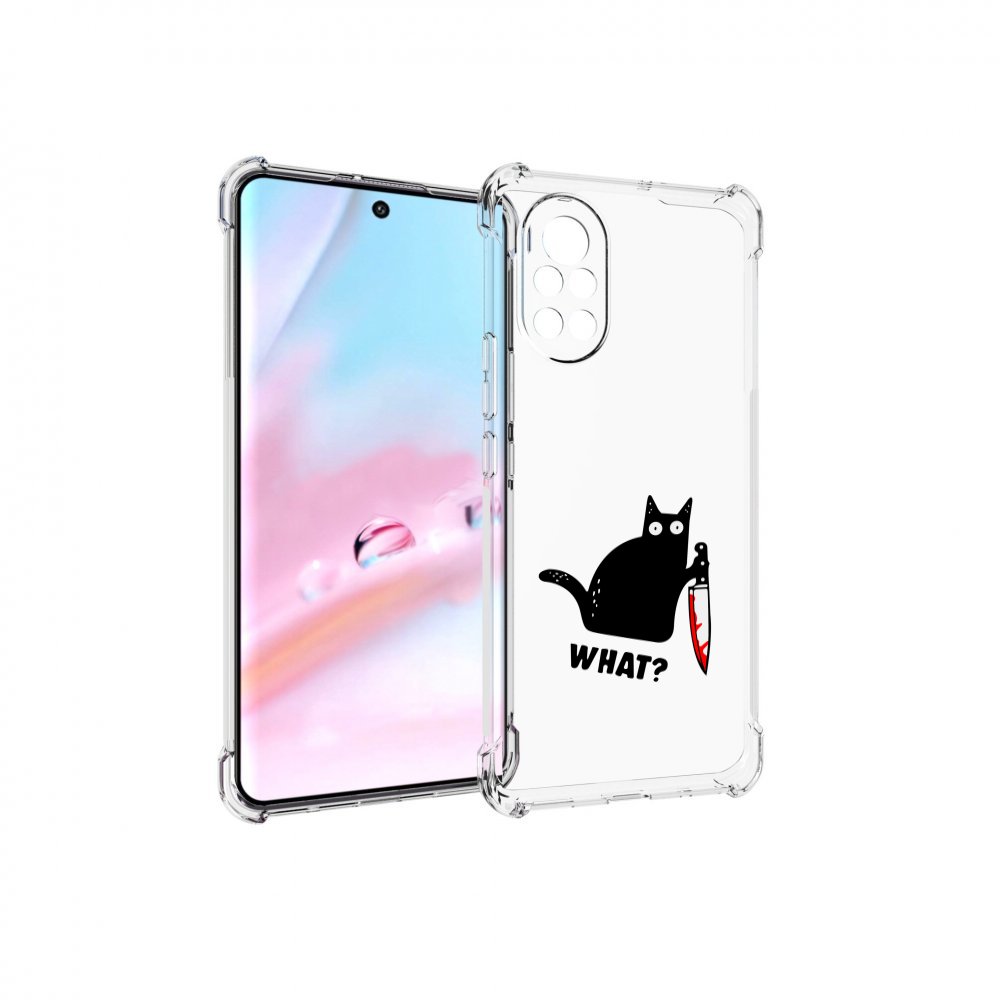 

Чехол MyPads котик-убийца для Huawei Nova 8 (ANG-LX1), Прозрачный, Tocco