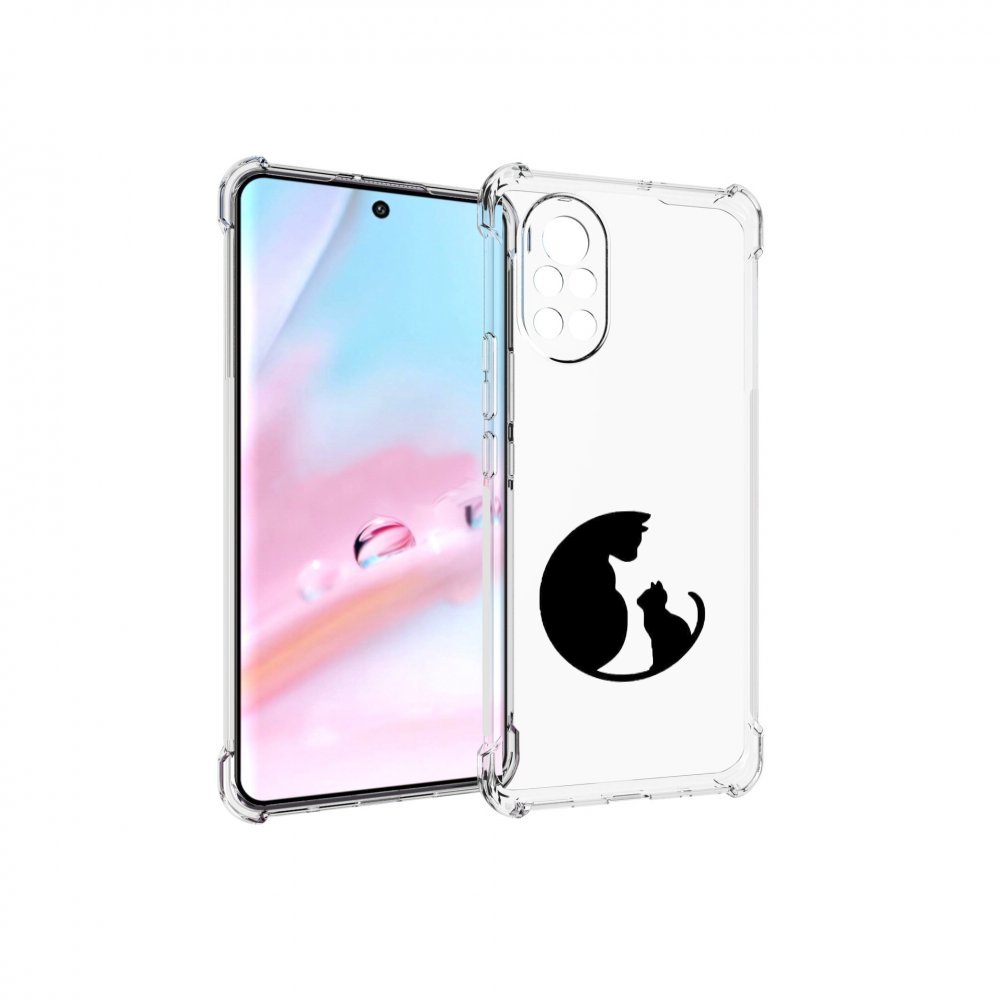 

Чехол MyPads коты в полукруге для Huawei Nova 8 (ANG-LX1), Прозрачный, Tocco