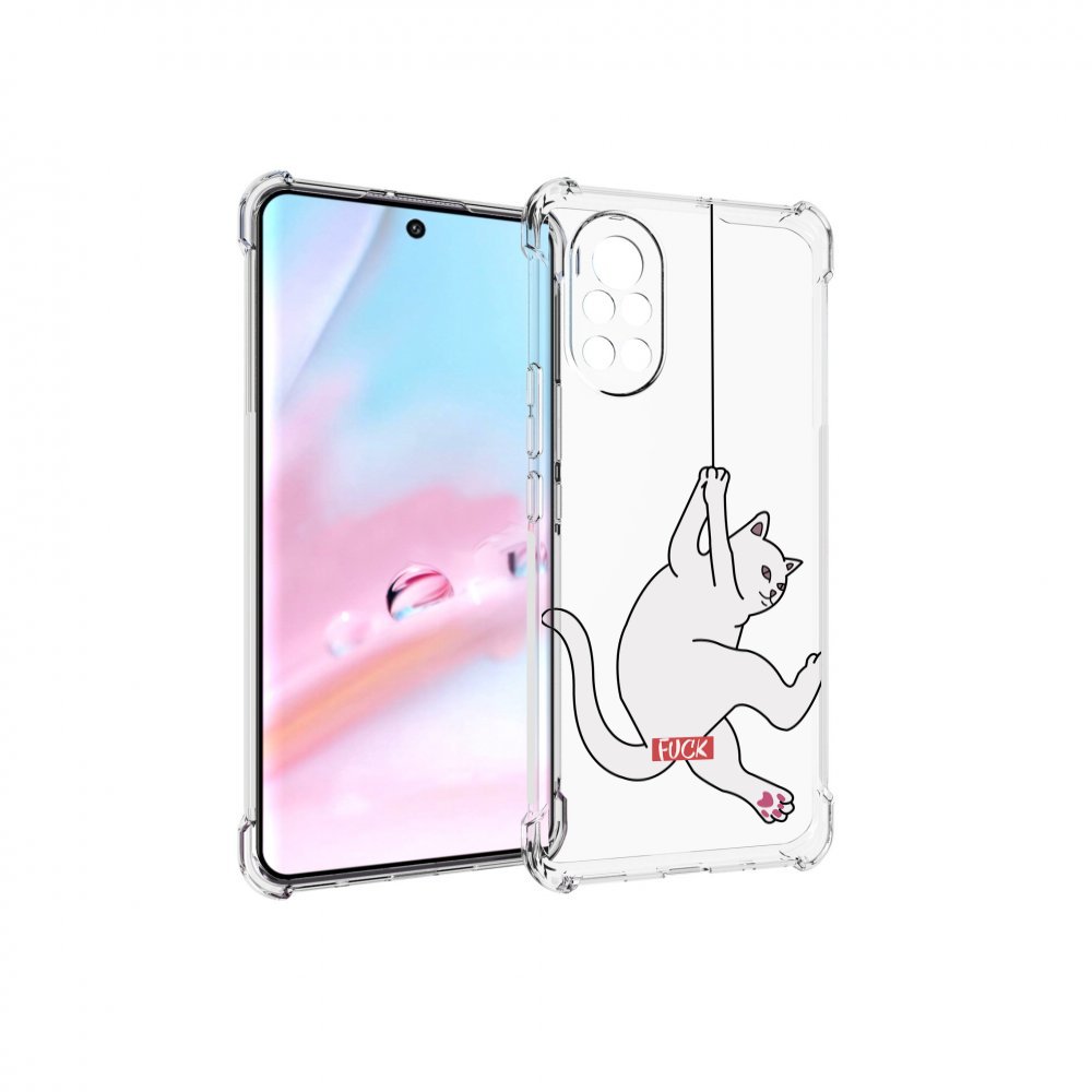 

Чехол MyPads котяра-на-веревке для Huawei Nova 8 (ANG-LX1), Прозрачный, Tocco
