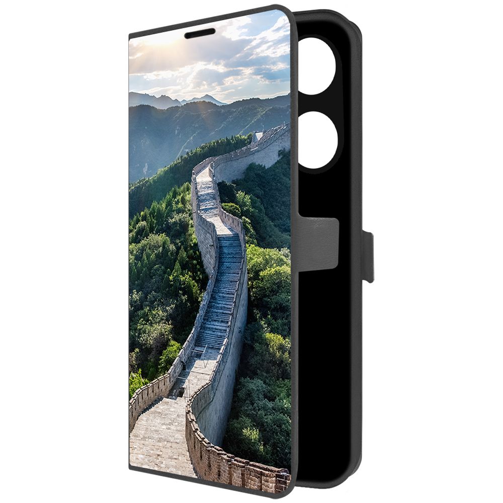 

Чехол-книжка Krutoff Eco Book для INFINIX Smart 7 HD Китай, Великая Стена (черный)