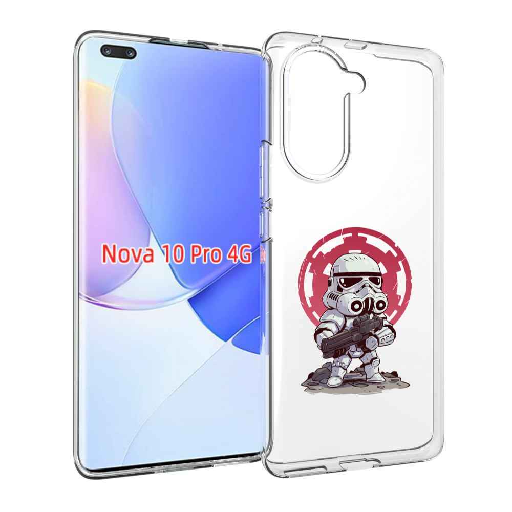 Чехол MyPads солдат-из-старварс для Huawei Nova 10 Pro противоударный