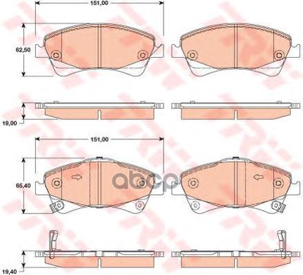 Gdb3479_=1341 12 [0446502280] колодки дисковые п. toyota avensis 1.6-2.2d 09>