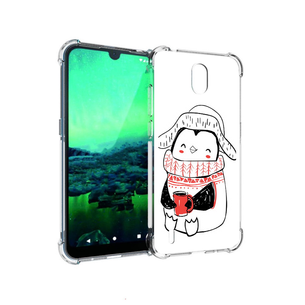 

Чехол MyPads Tocco для Nokia 1.3 Милый пингвин (PT227048.104.115), Прозрачный, Tocco