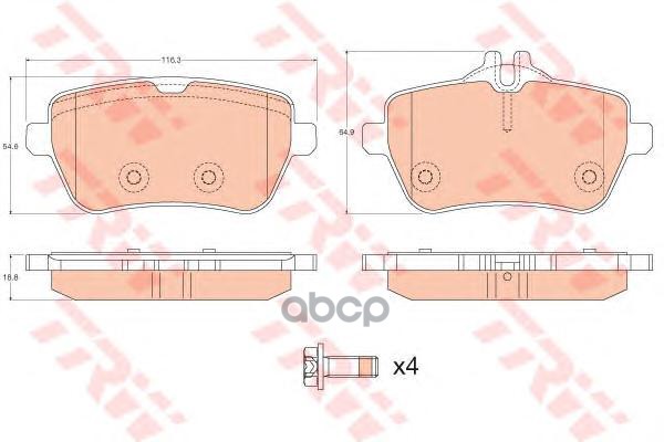 

Колодки Дисковые Задн. Mb W222/C217/R231 13> Trw/Lucas Gdb2014 Gdb2014