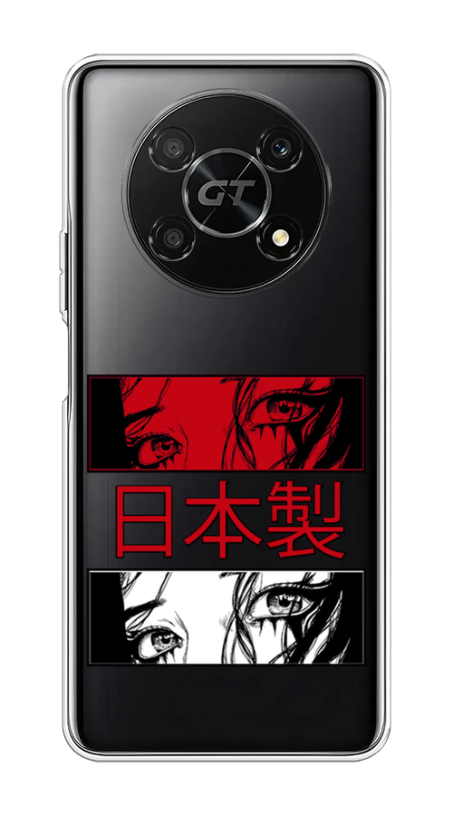 

Чехол на Honor X40 GT "Аниме глаза манга", Красный;белый;черный, 6120150-1
