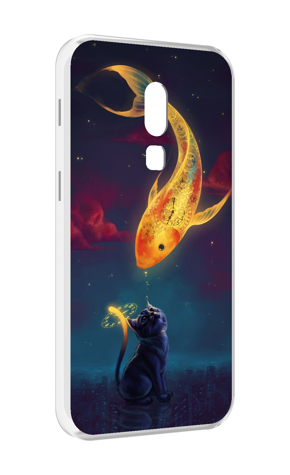 

Чехол MyPads золотая-рыбка-часовая для Meizu V8, Прозрачный, Tocco