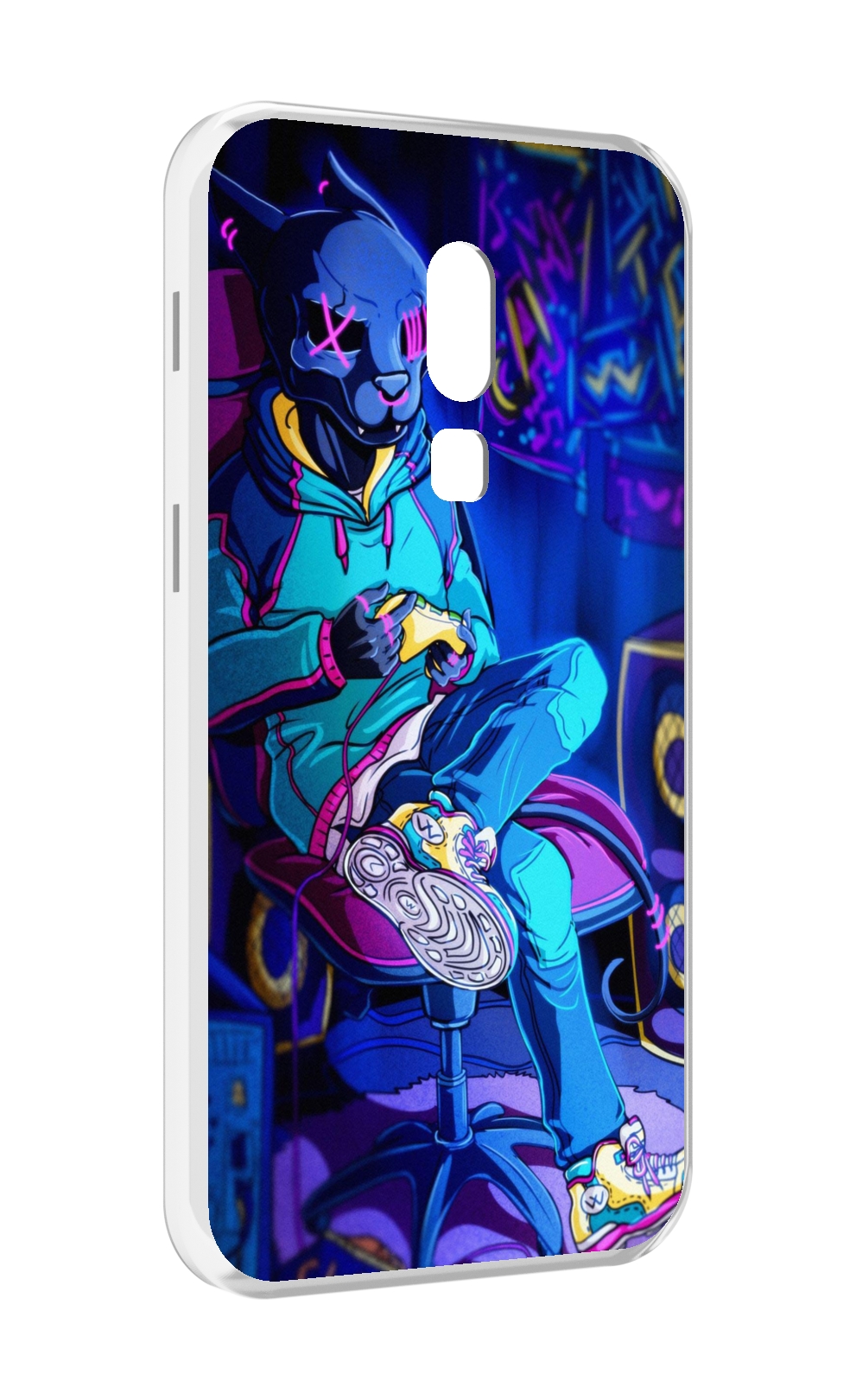 

Чехол MyPads киберпанк игрок для Meizu V8, Прозрачный, Tocco