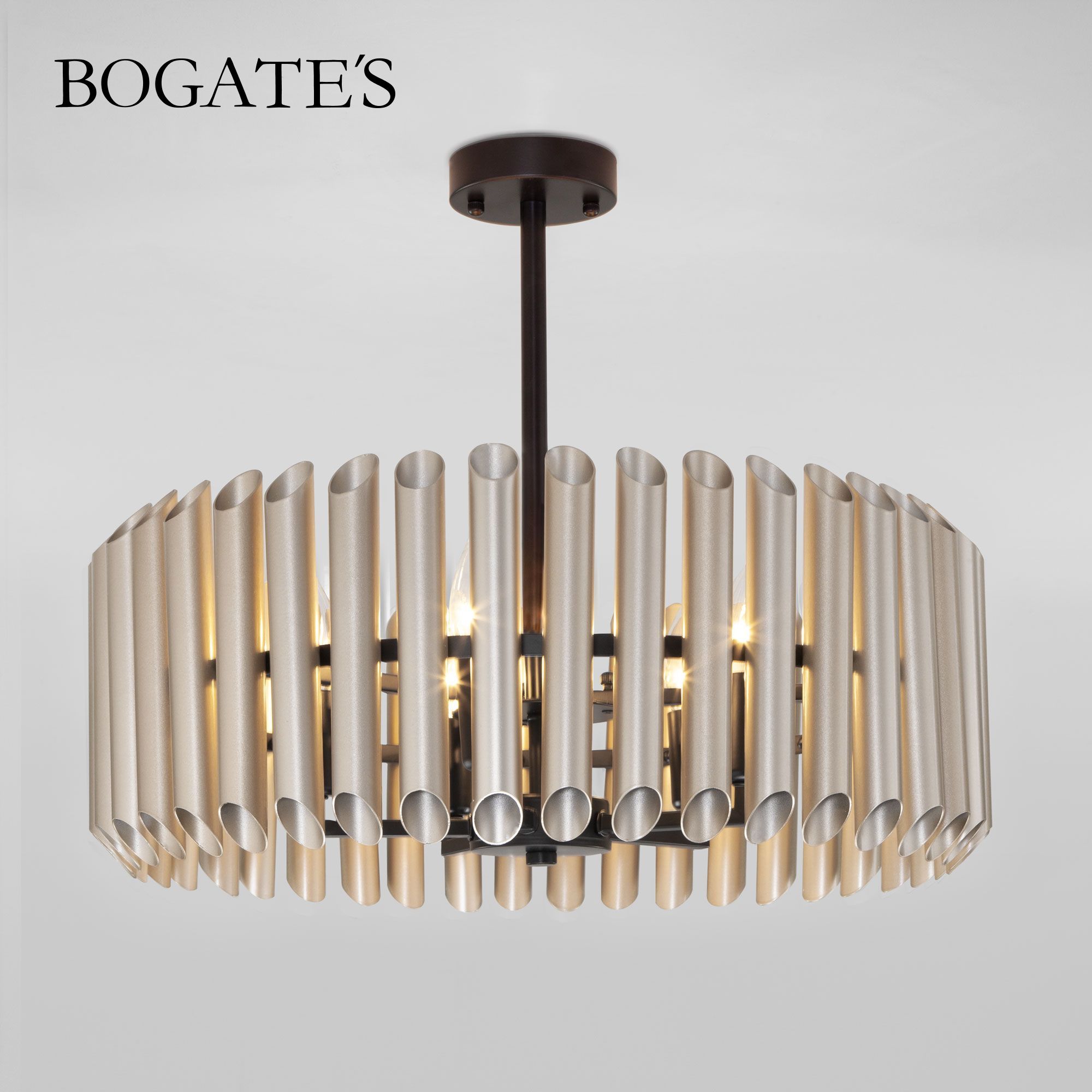 Потолочный светильник Bogate's Castellie 461/5 сатин с металлическим абажуром E14