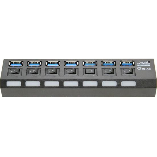 

Концентратор USB 3.0 5bites HB37-303PBK 7 ports Black