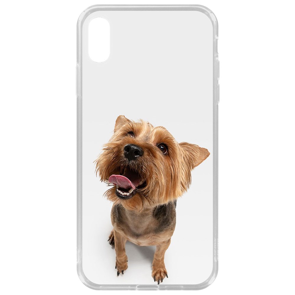 

Чехол-накладка Krutoff Clear Case Йоркширский терьер для iPhone XS Max, Прозрачный