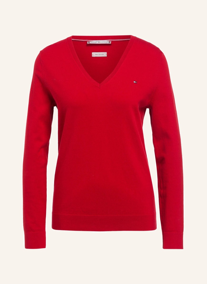 Пуловер женский Tommy Hilfiger 1000908458 красный 2XL (доставка из-за рубежа)