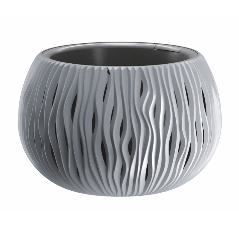 

Цветочное кашпо Prosperplast Sandy bowl DSK290-405U 3,9 л серый 2 шт., Sandy bowl