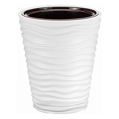 

Цветочное кашпо I AM ART дюна 1 19,5 л белый 1 шт., Белая дюна