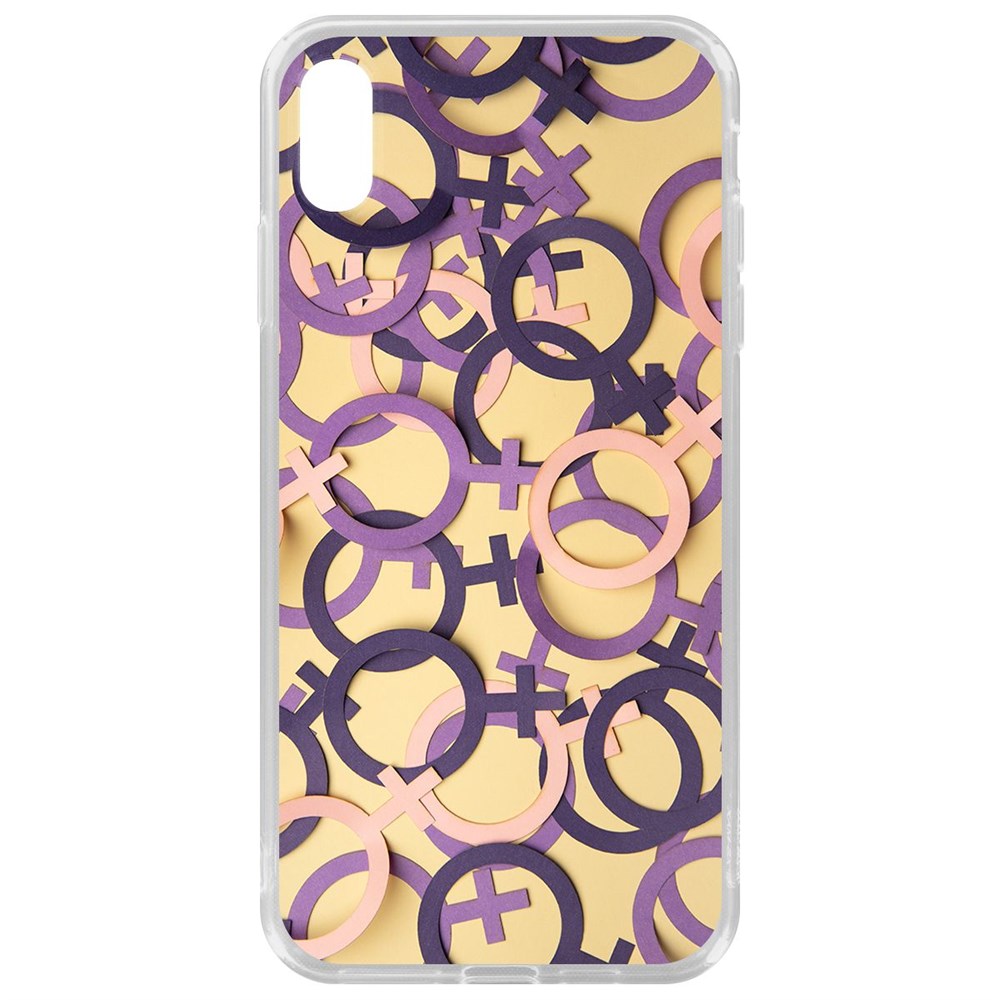 

Чехол-накладка Krutoff Clear Case Женское начало для iPhone XS Max, Прозрачный