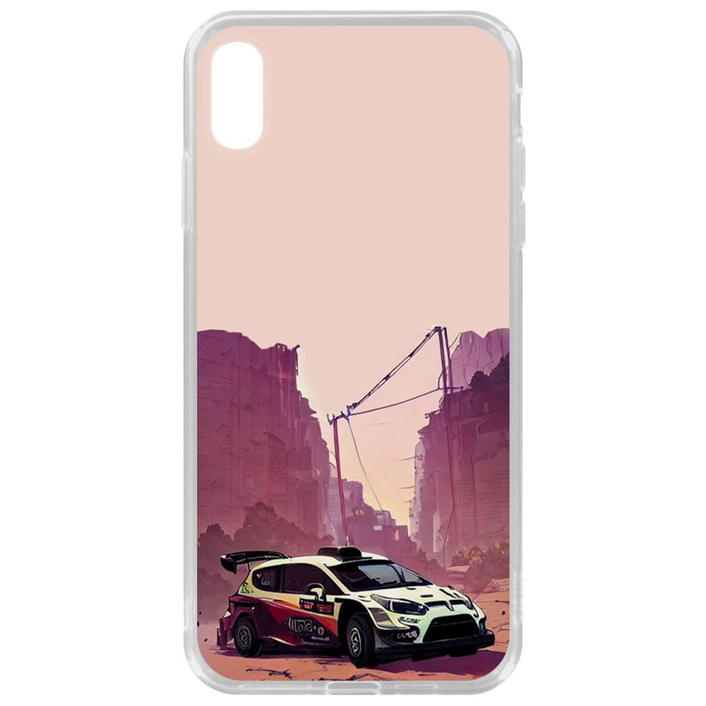 

Чехол-накладка Krutoff Clear Case Гоночный каньон для iPhone XS Max, Прозрачный