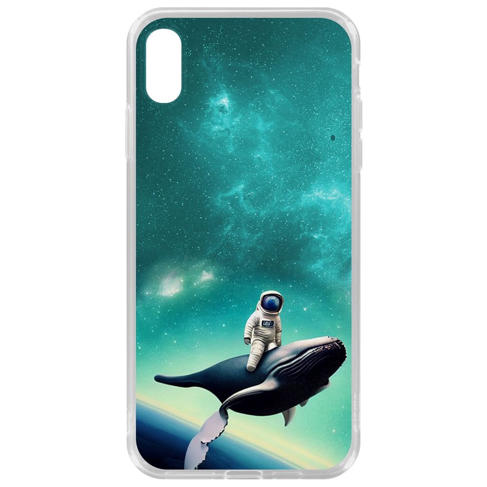 

Чехол-накладка Krutoff Clear Case Космоплавание для iPhone XS Max, Прозрачный