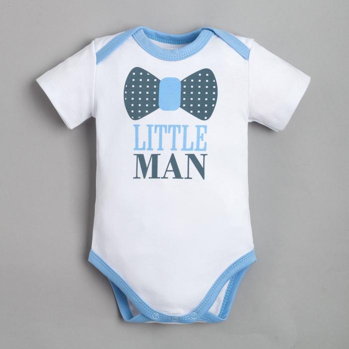 

Боди детское Крошка Я Р00000028, белый, 74, Little man