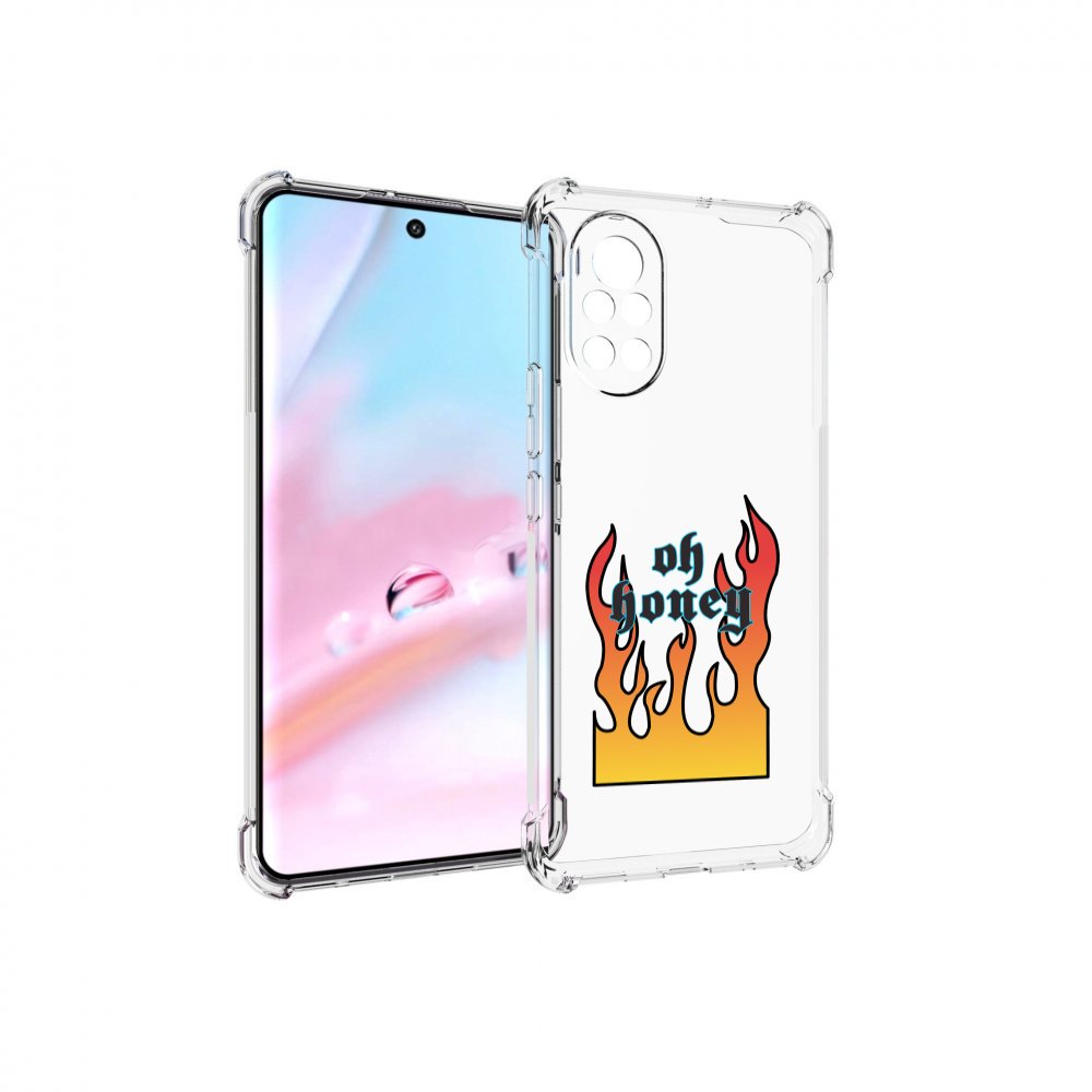 

Чехол MyPads красивое-пламя для Huawei Nova 8 (ANG-LX1), Прозрачный, Tocco