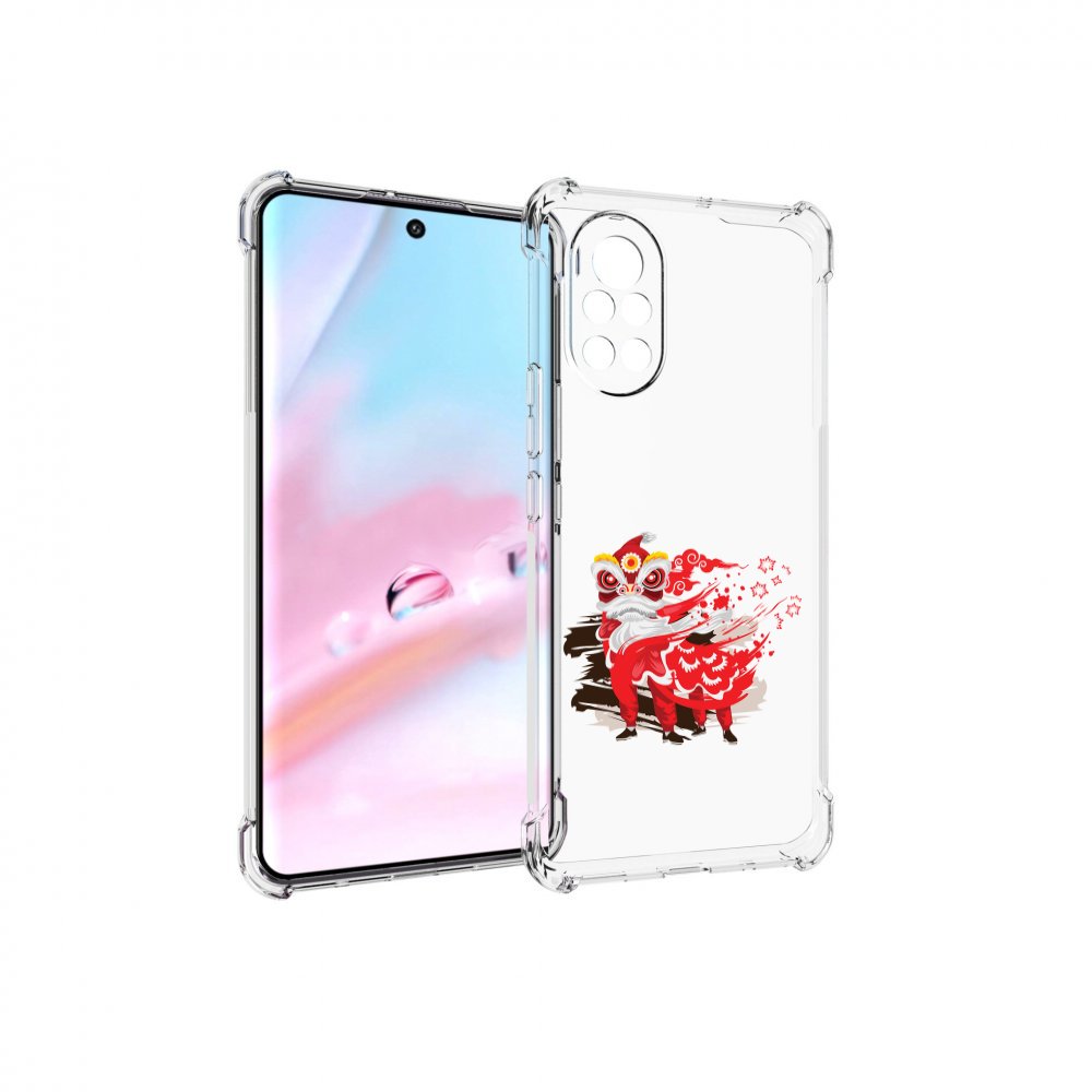 

Чехол MyPads красный-карнавал для Huawei Nova 8 (ANG-LX1), Прозрачный, Tocco