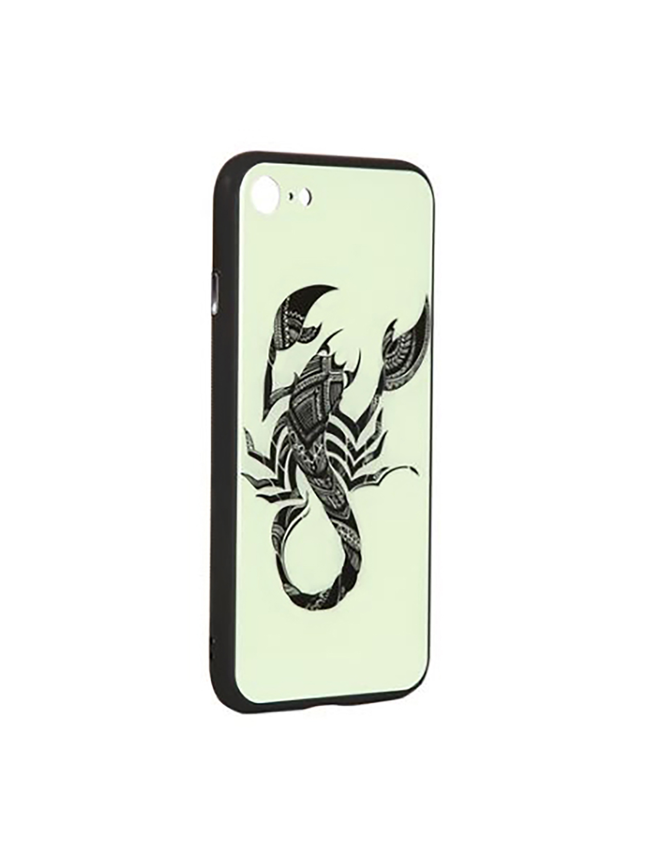 Светящийся в темноте стеклянный защитный чехол FLEXIS для iPhone 6/6S Скорпион