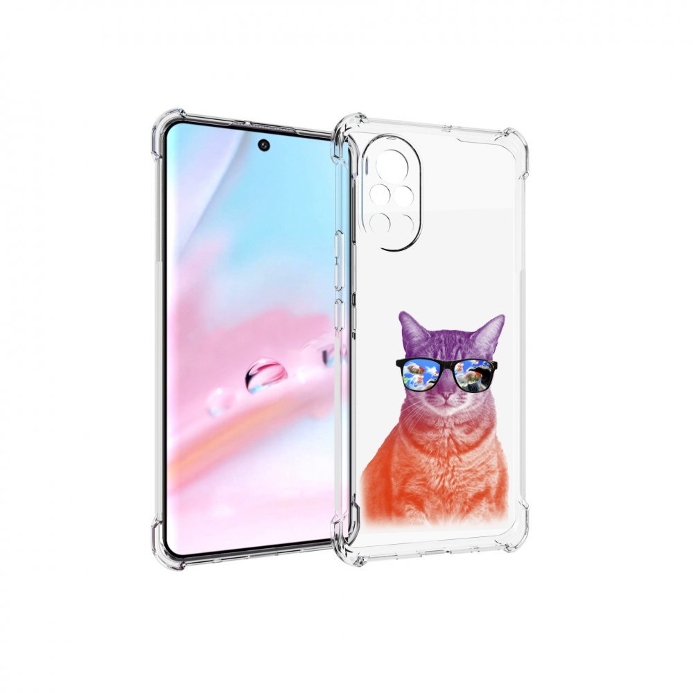 

Чехол MyPads крутой кот-2 для Huawei Nova 8 (ANG-LX1), Прозрачный, Tocco