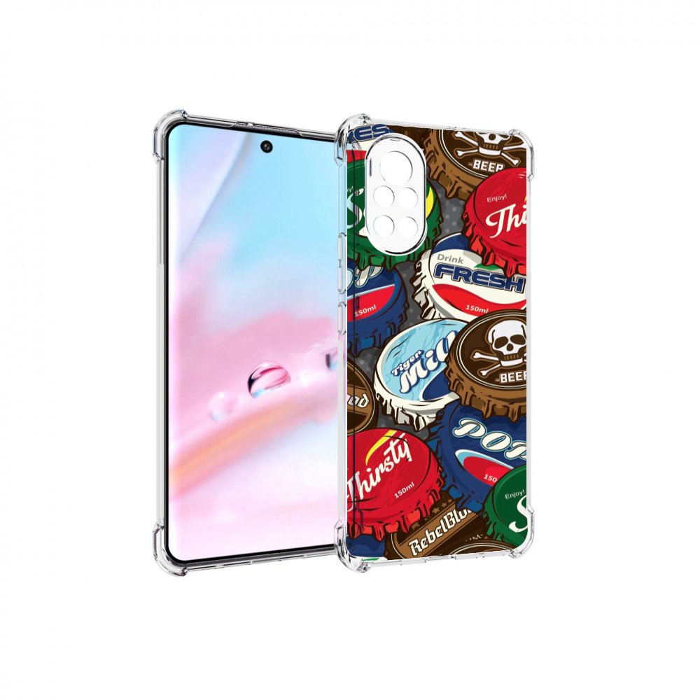 

Чехол MyPads крышки от баночек для Huawei Nova 8 (ANG-LX1), Прозрачный, Tocco