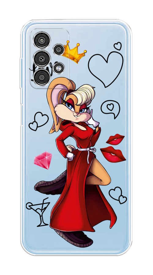 

Чехол на Samsung Galaxy A13 4G "Rich Lola Bunny", Красный;бежевый;оранжевый, 2104850-6
